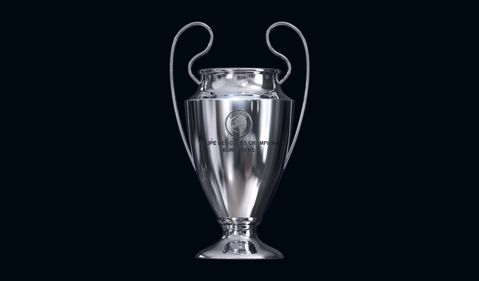 UEFA Champions League Trophy 3D model_1