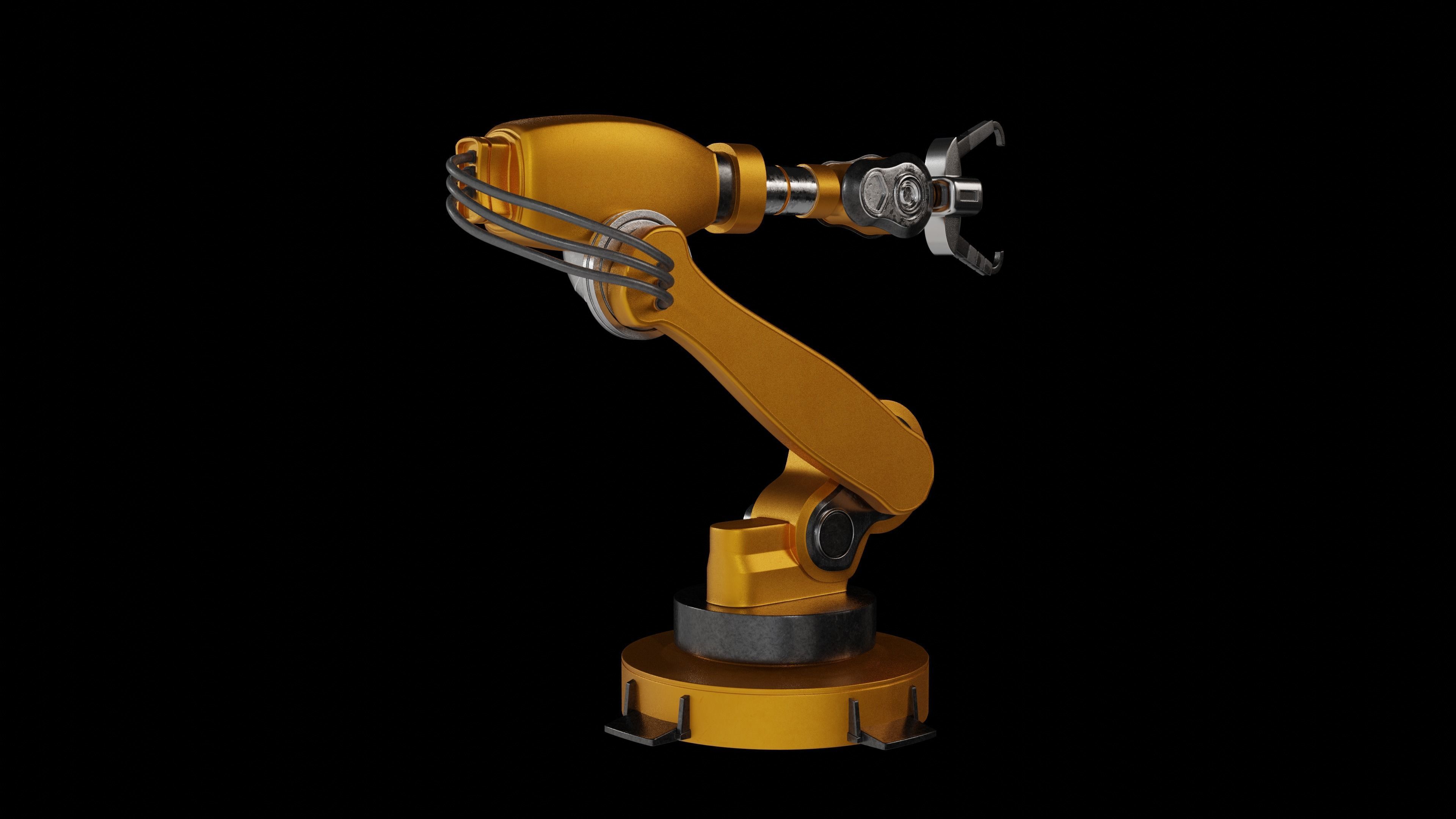 Mechanical arm 3D model_2