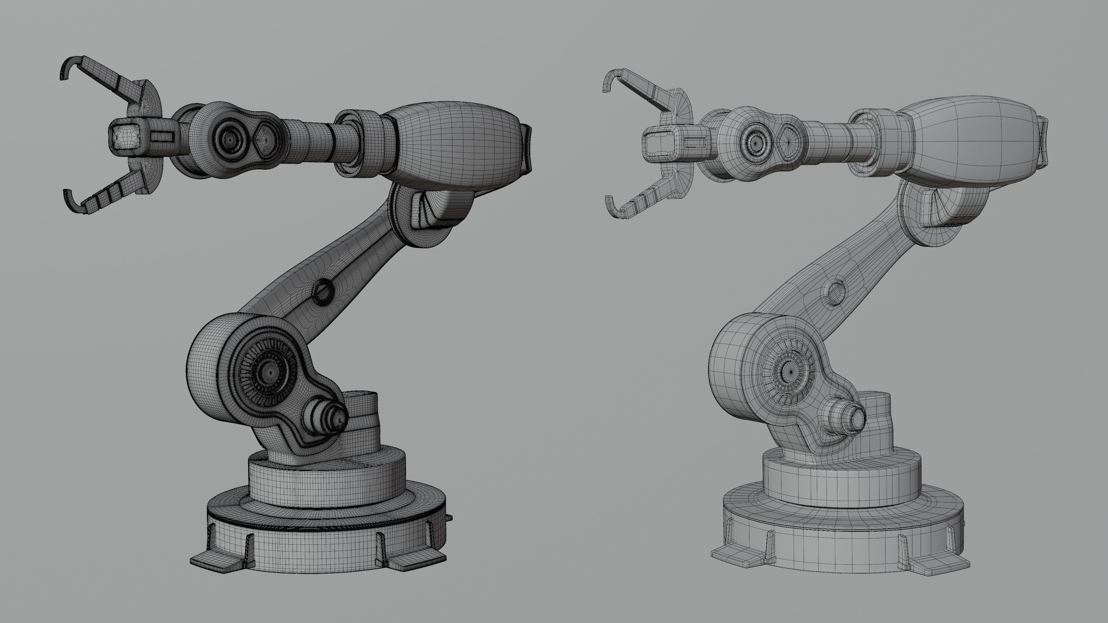 Mechanical arm 3D model_4