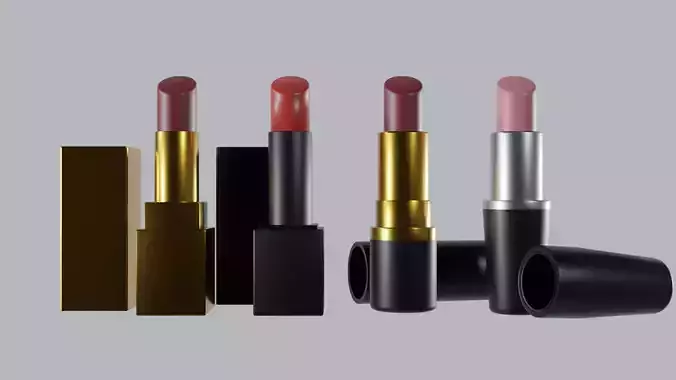 low-poly lipstics