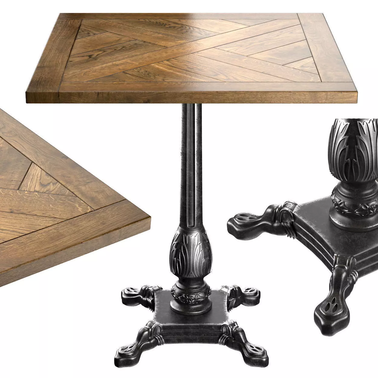 Table Manor House 3D model_0