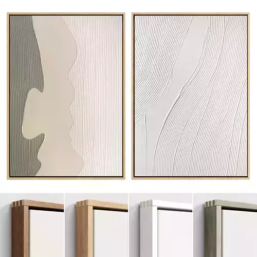 Plaster Two Frame 14 Low-poly 3D model