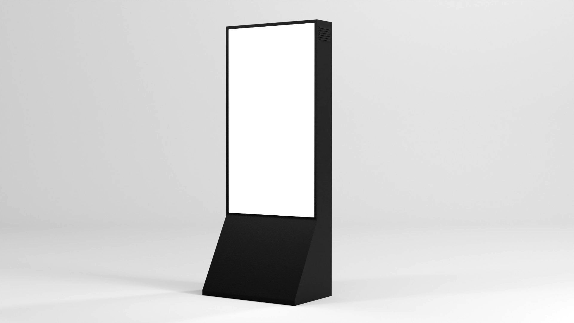 Digital Information Board Display 3D Model Low-poly 3D model_13