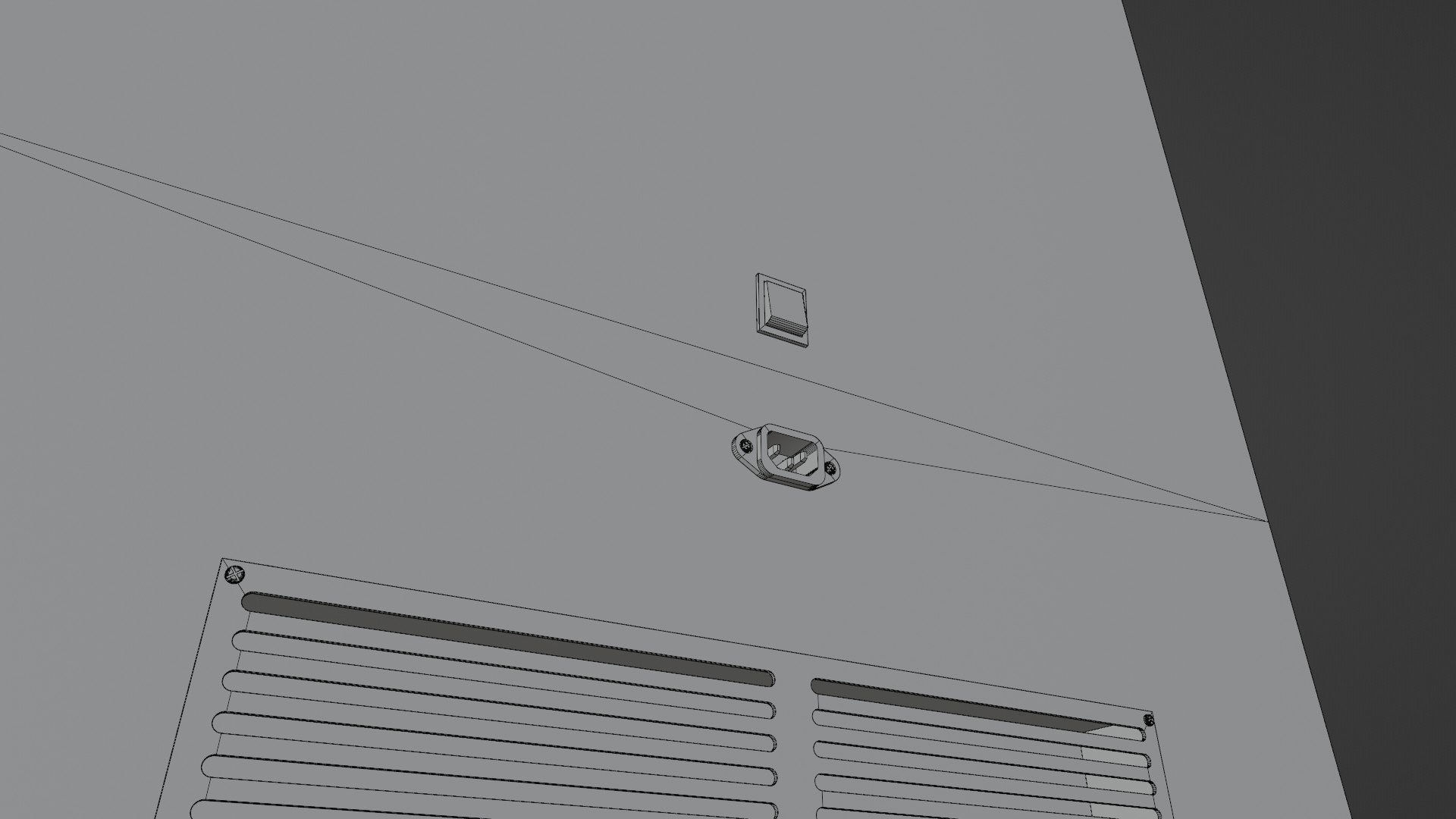 Digital Information Board Display 3D Model Low-poly 3D model_30