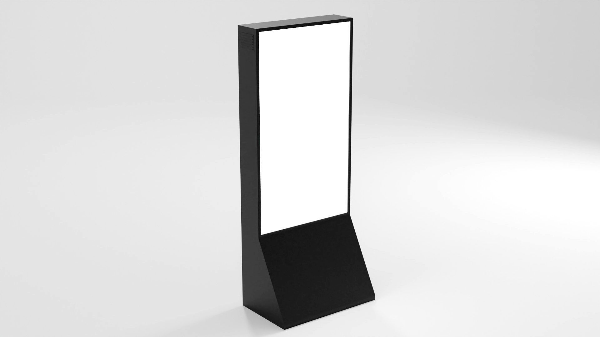 Digital Information Board Display 3D Model Low-poly 3D model_10