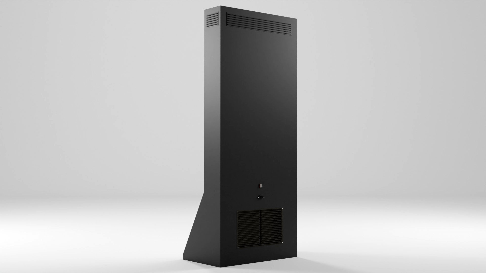 Digital Information Board Display 3D Model Low-poly 3D model_2