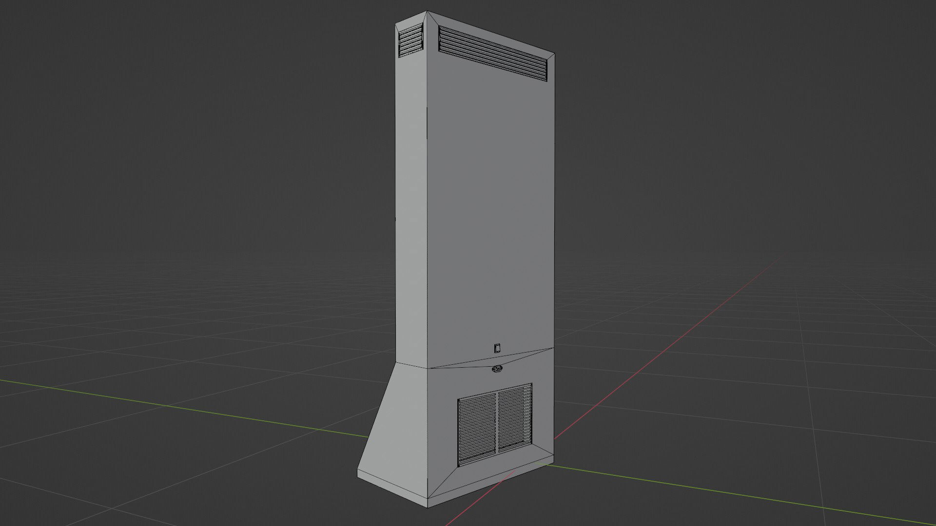 Digital Information Board Display 3D Model Low-poly 3D model_27