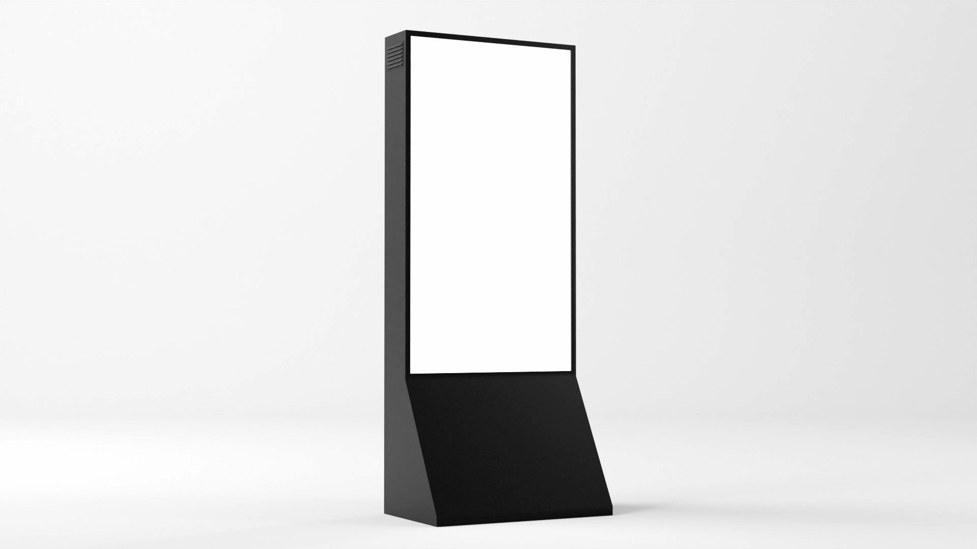 Digital Information Board Display 3D Model Low-poly 3D model_15