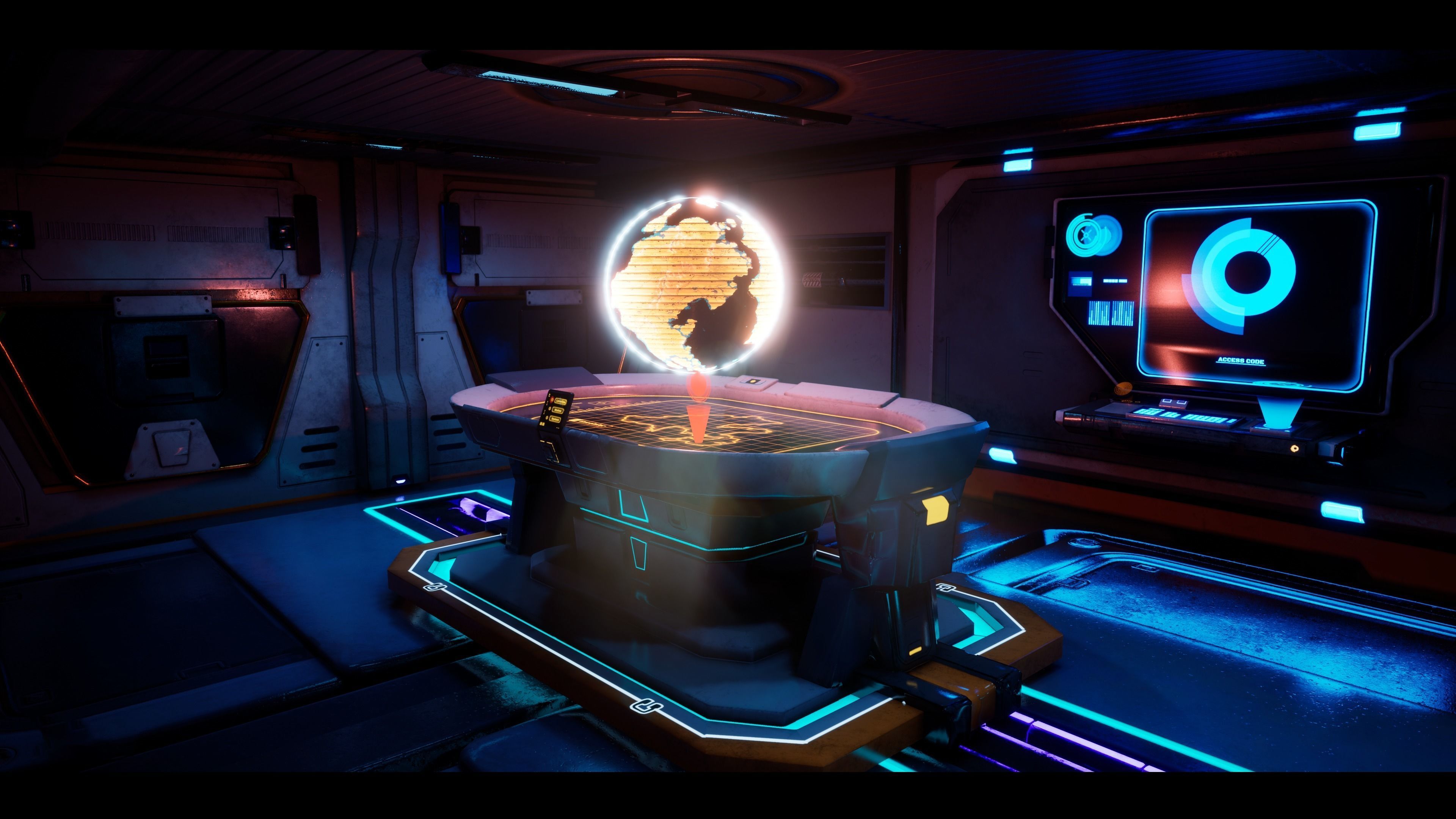 Sci Fi Control Room 3D model_3