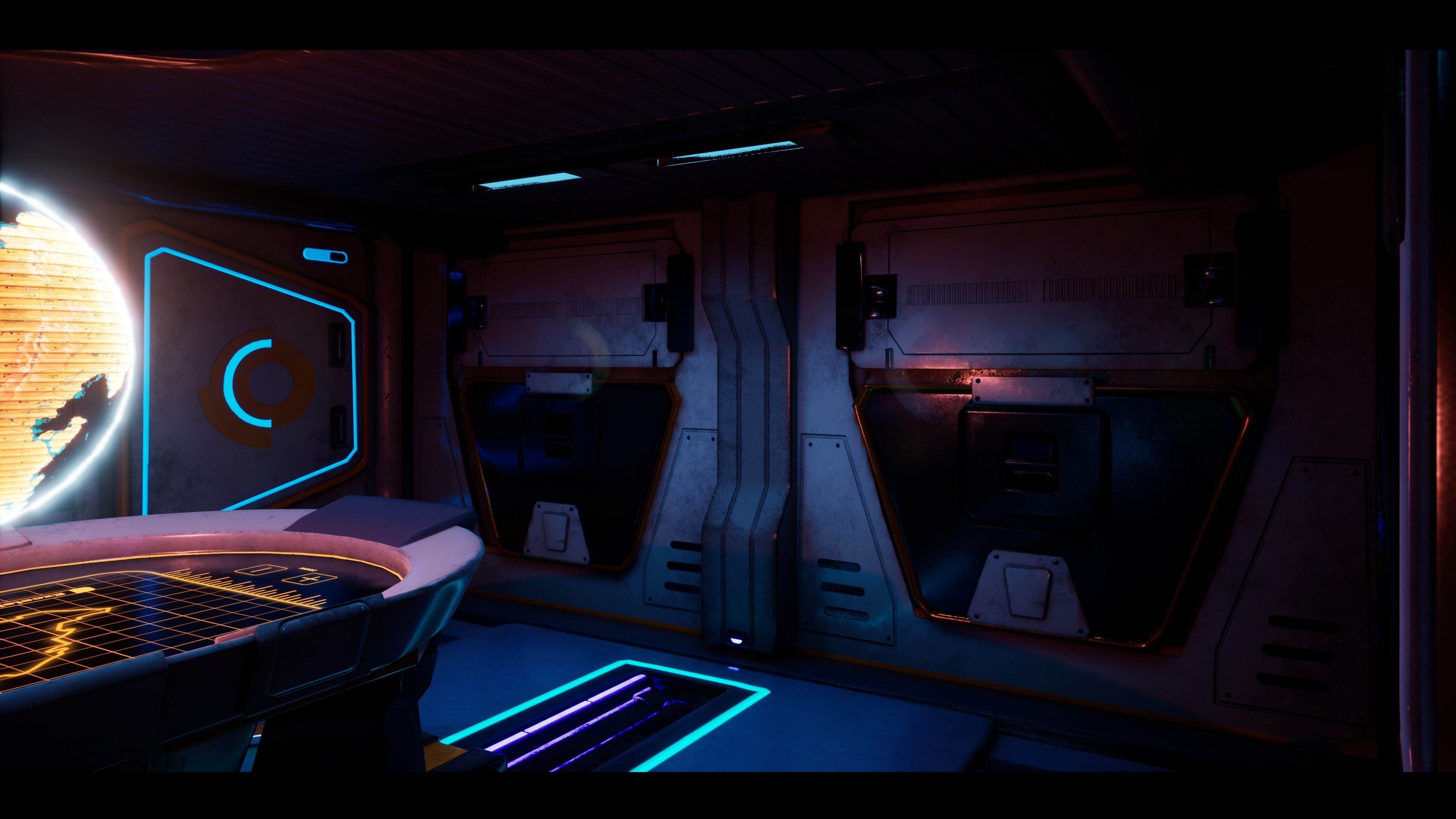 Sci Fi Control Room 3D model_2
