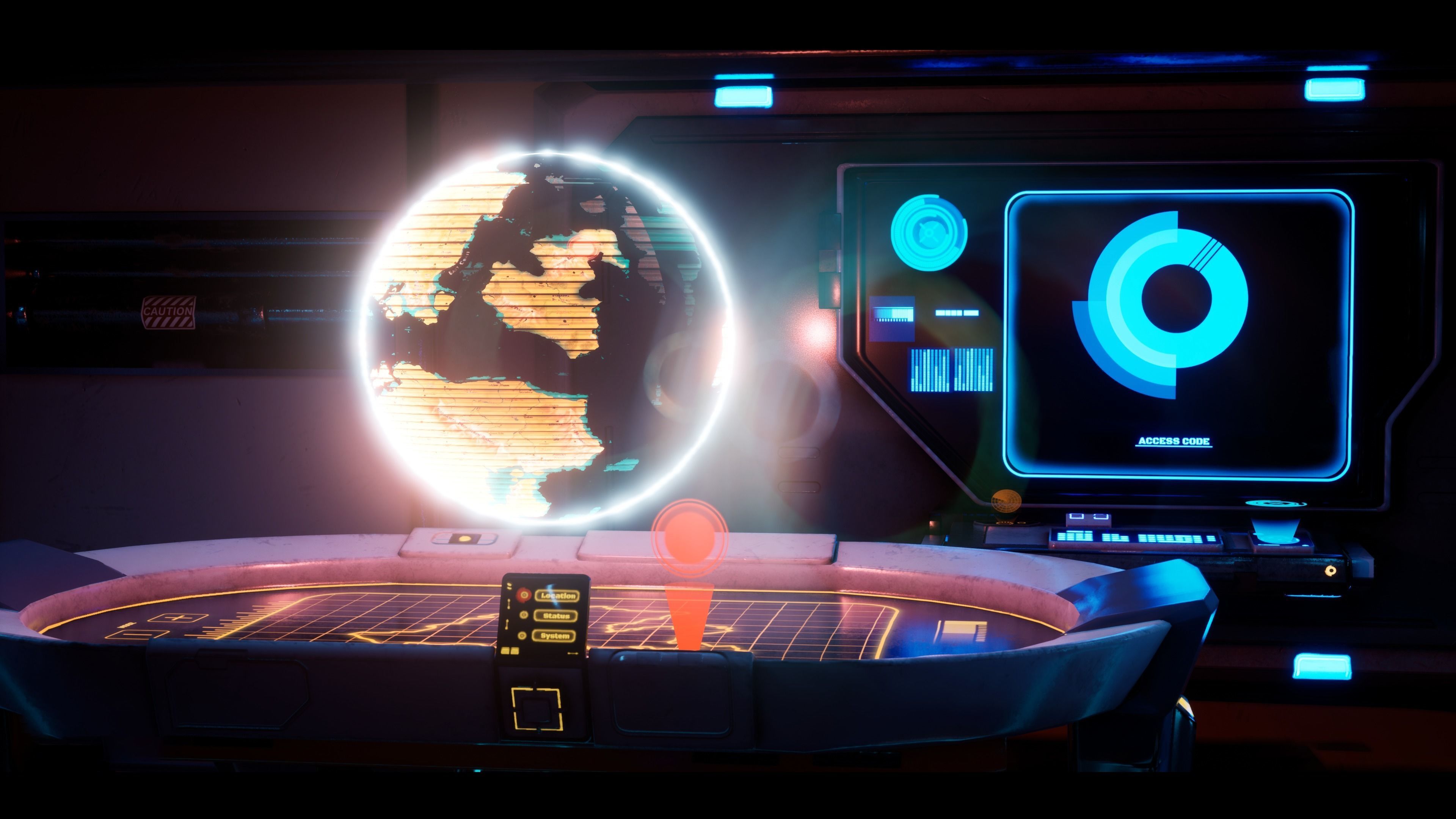 Sci Fi Control Room 3D model_6