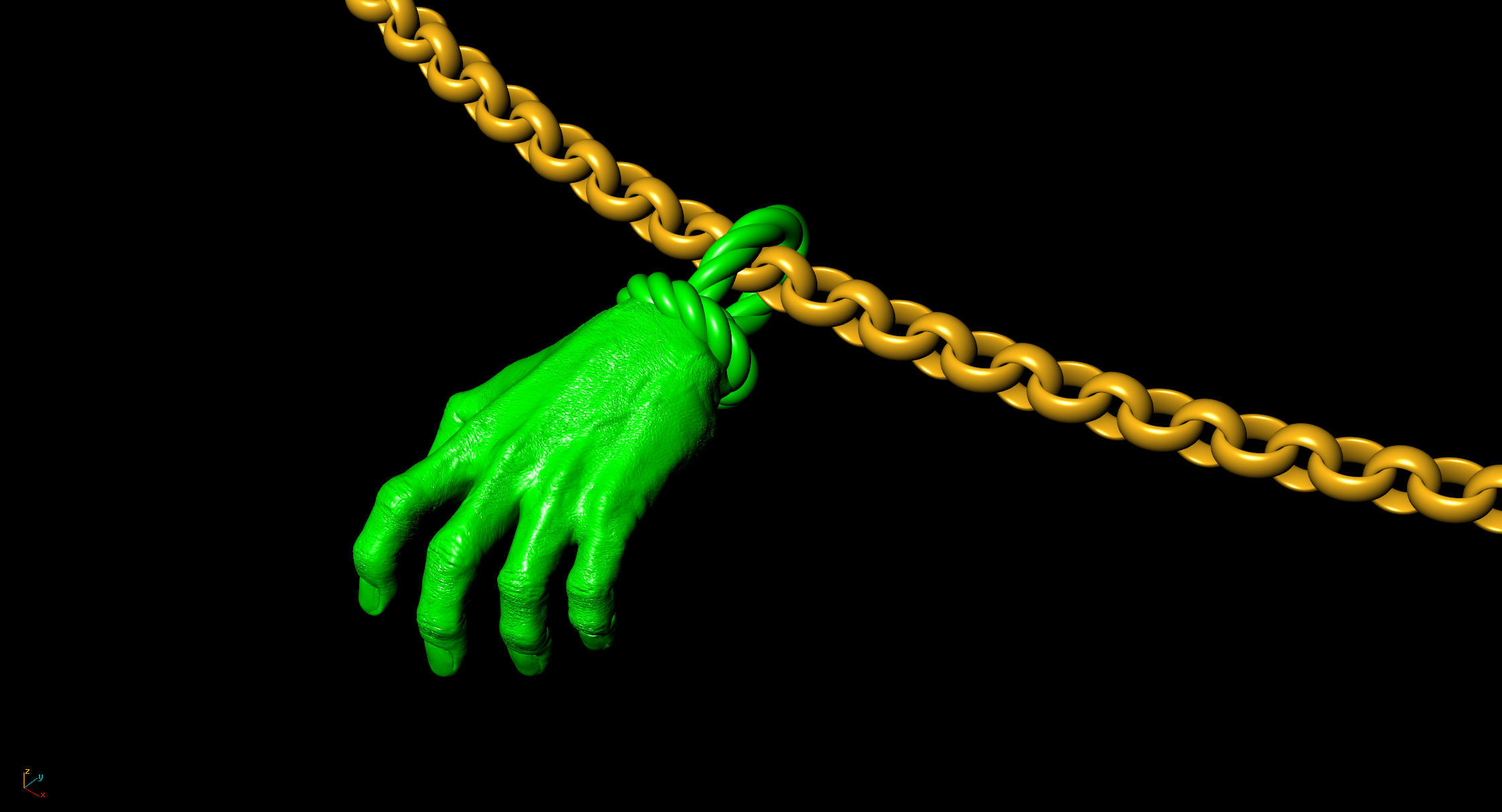 Hand  of god 3D print model_9