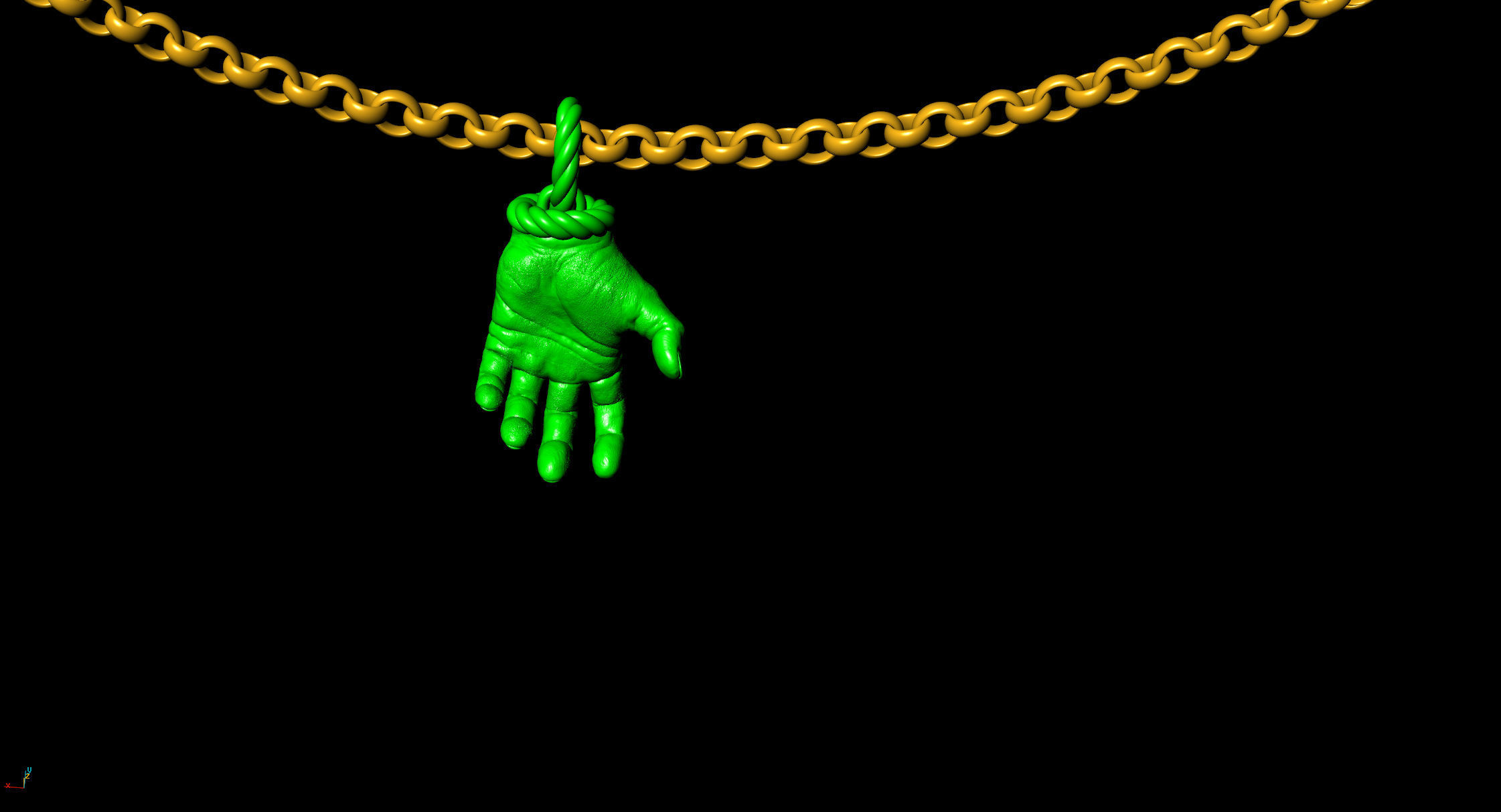 Hand  of god 3D print model_8