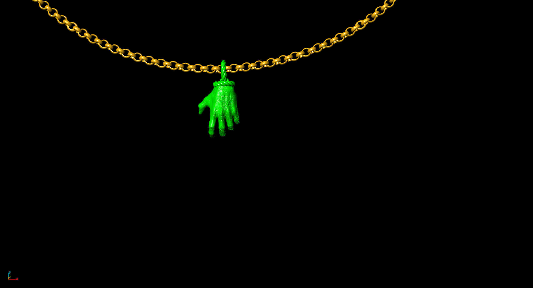 Hand  of god 3D print model_6