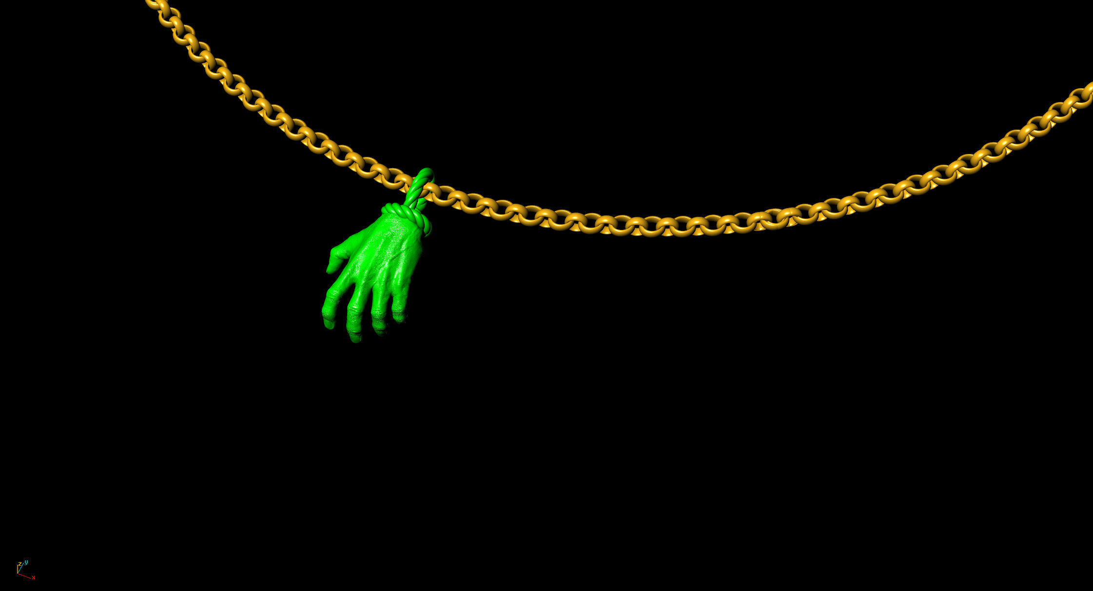 Hand  of god 3D print model_11