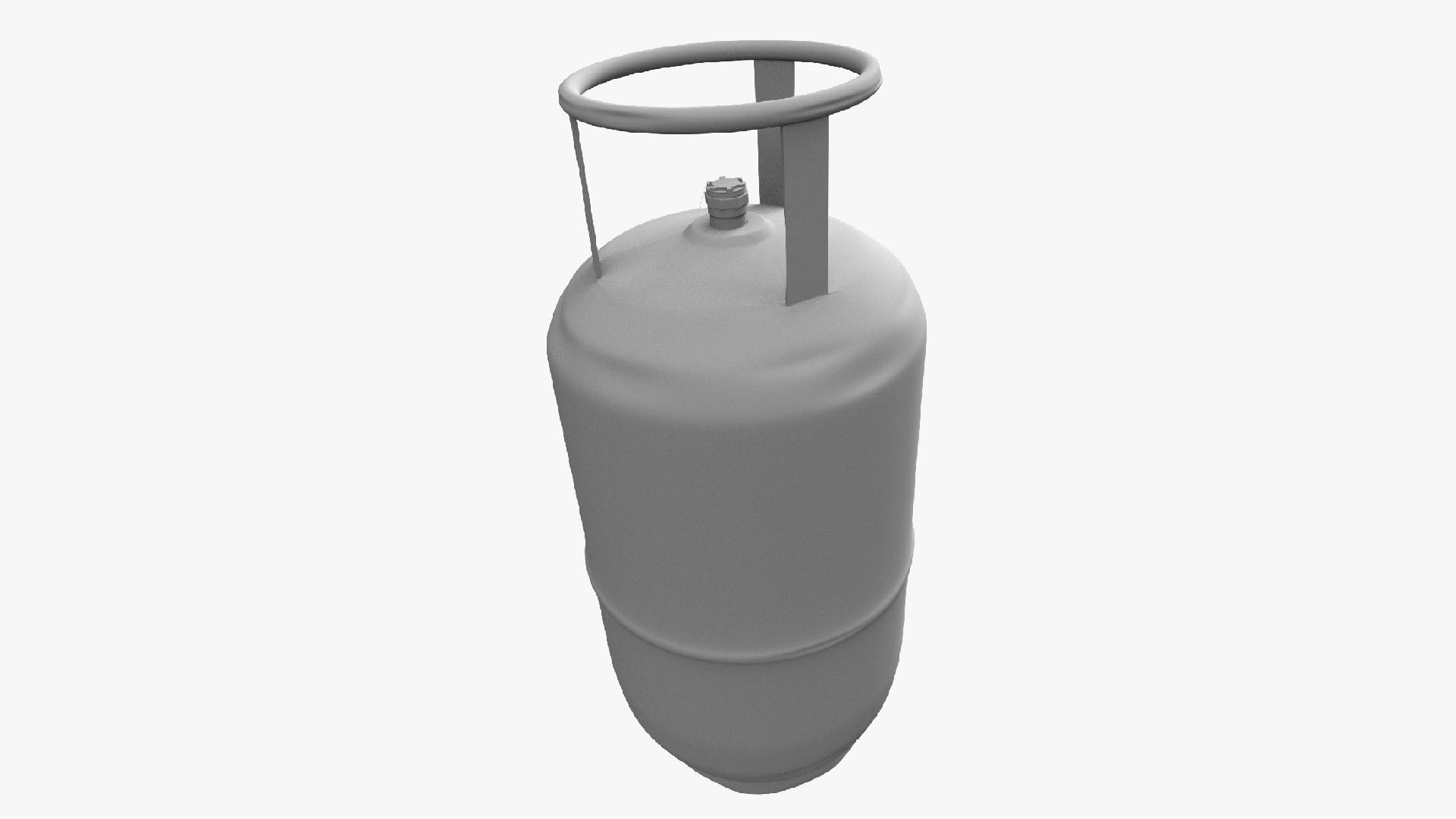 gas cylinder Low-poly 3D model_7