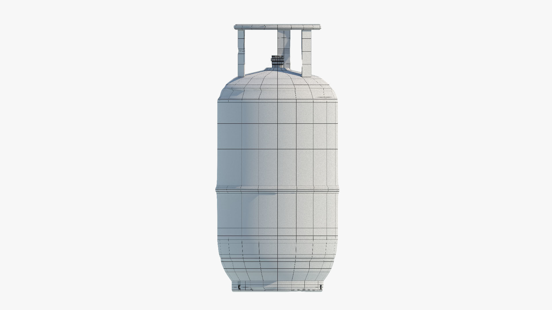 gas cylinder Low-poly 3D model_9