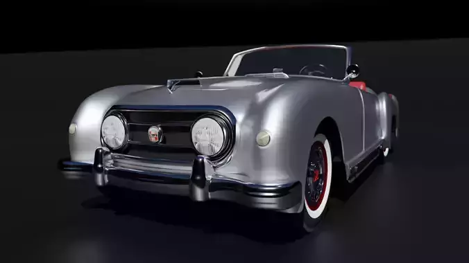 Nash-Healey Vintage Car 3D model