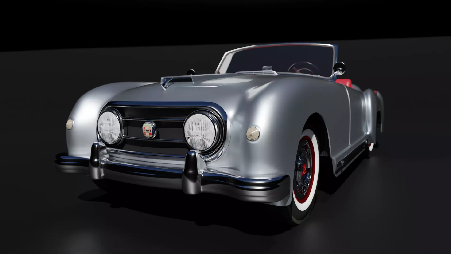 Nash-Healey Vintage Car 3D model