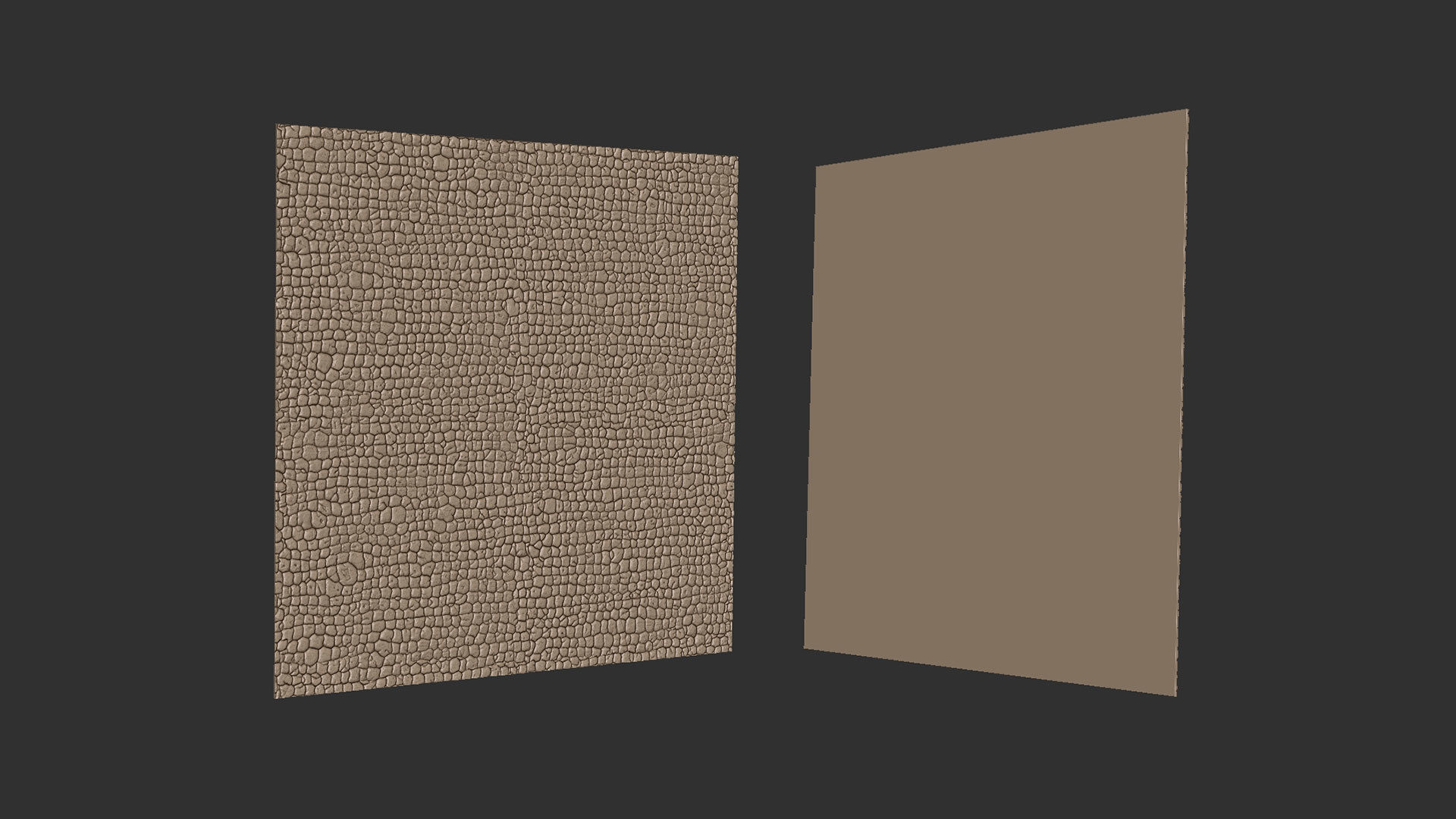 3D Crocodile Skin Fabric Leather Seamless Texture 3D print model_4