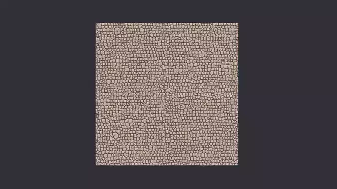 3D Crocodile Skin Fabric Leather Seamless Texture 3D print model