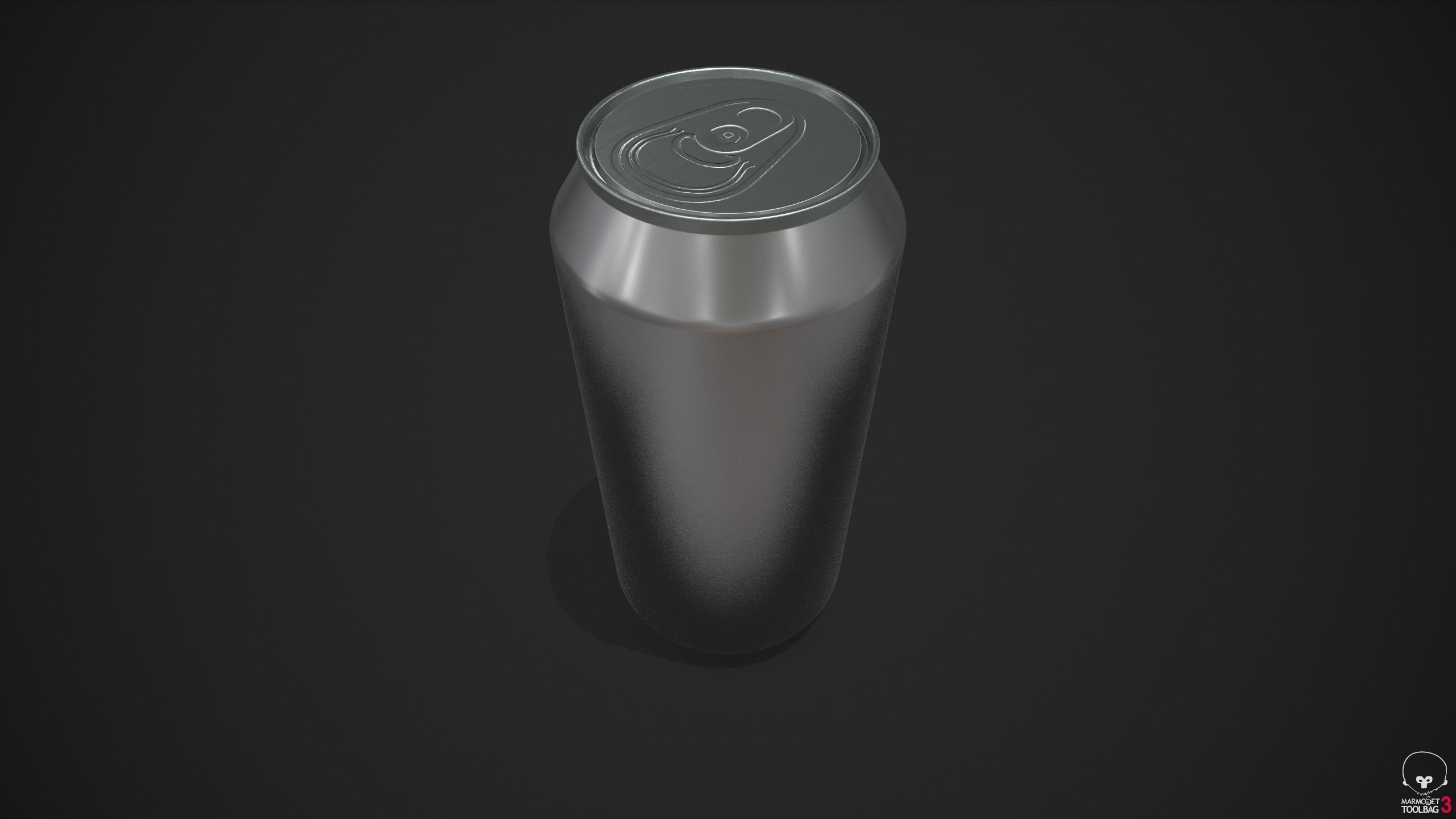 330ml Can with Water Droplets and 3 LODs Low-poly 3D model_2