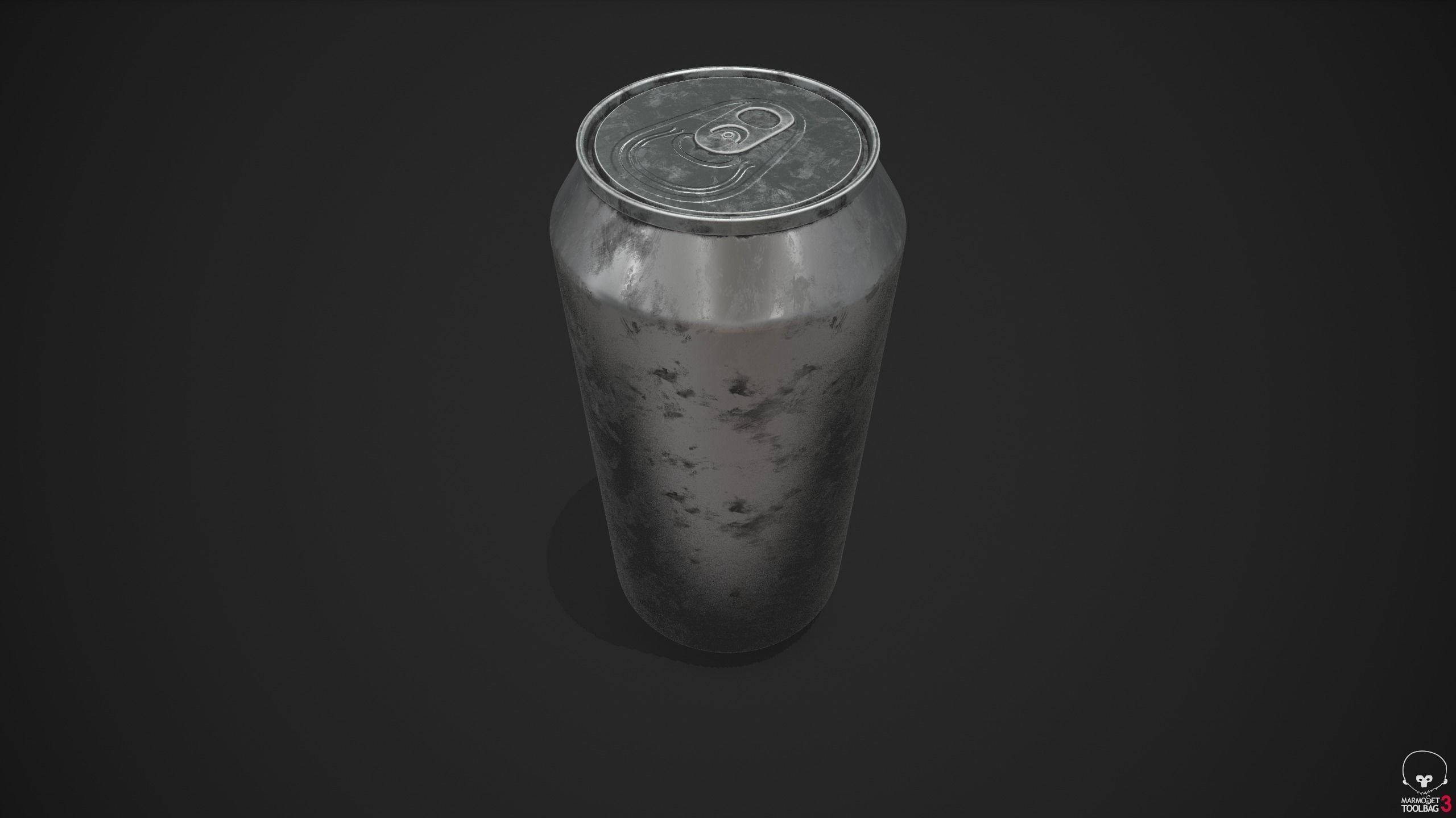 330ml Can with Water Droplets and 3 LODs Low-poly 3D model_14