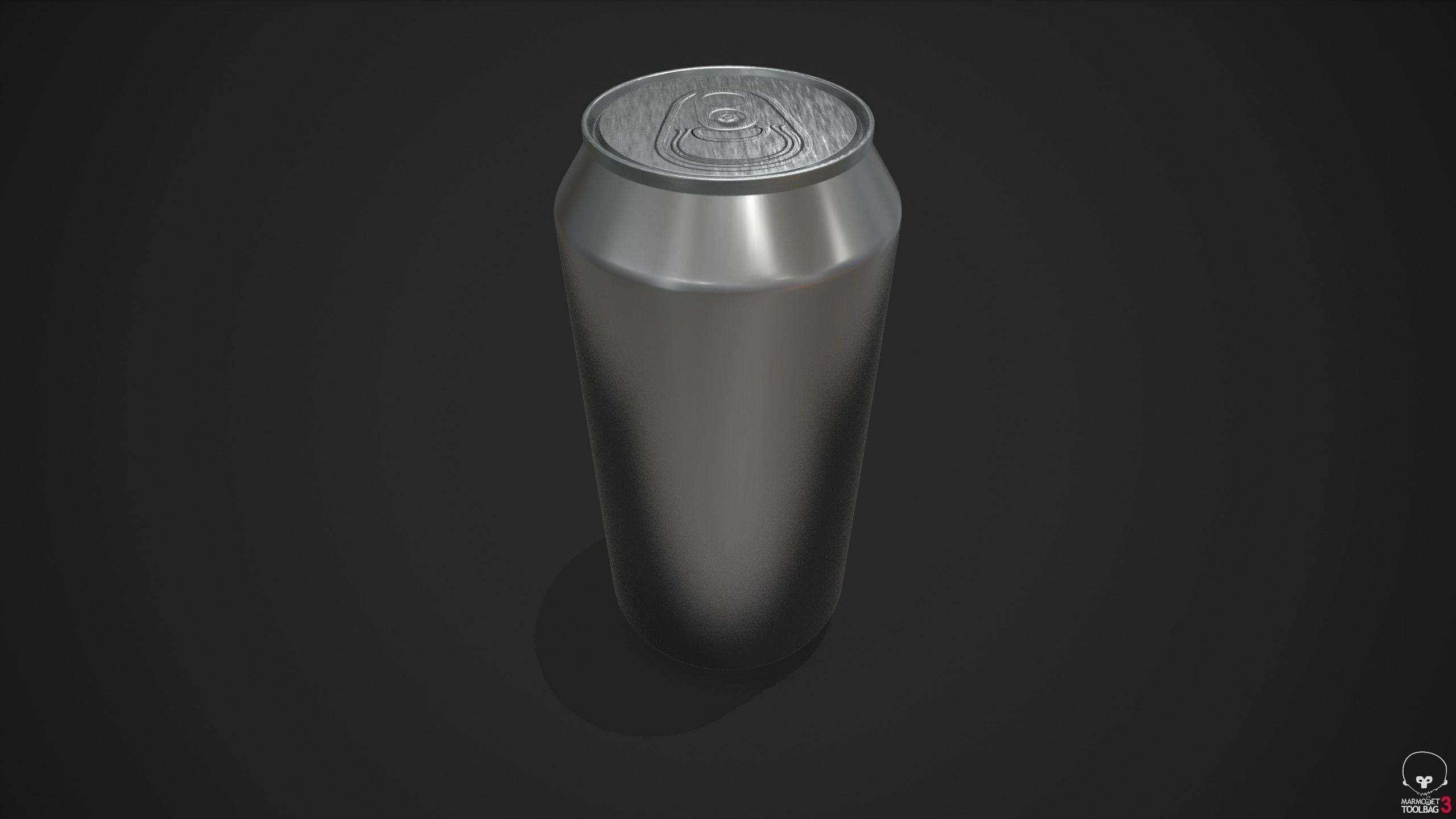 330ml Can with Water Droplets and 3 LODs Low-poly 3D model_3
