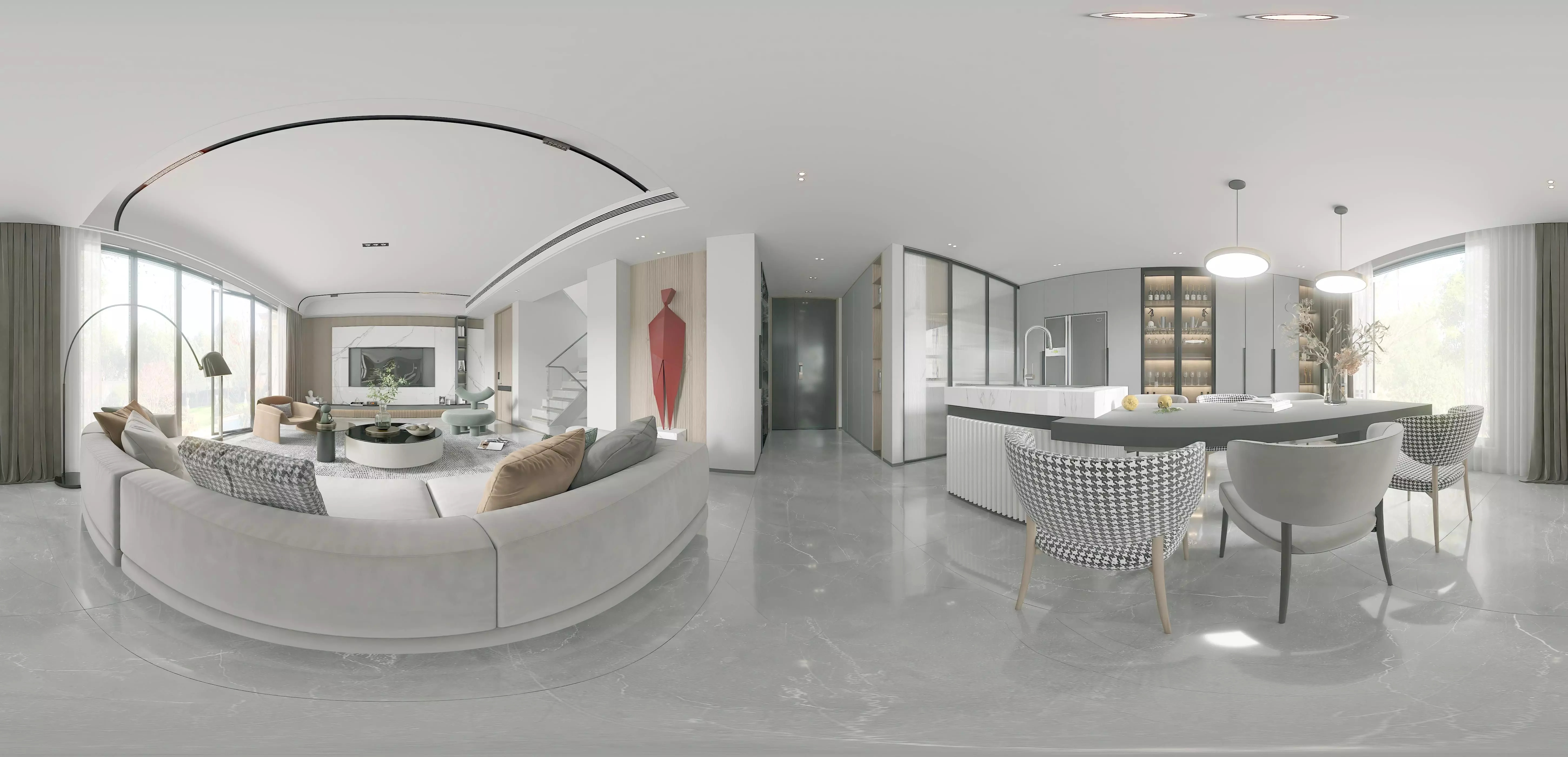 Home Modern Guest villa decoration 3D model