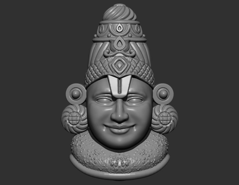 Balaji face 3D print model_1