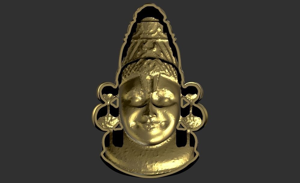 Balaji face 3D print model_3