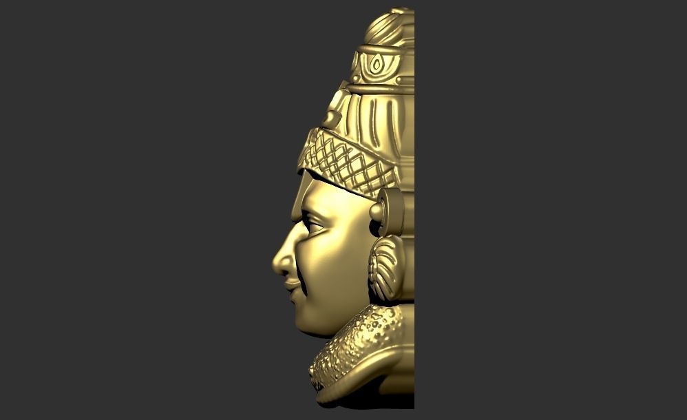 Balaji face 3D print model_2