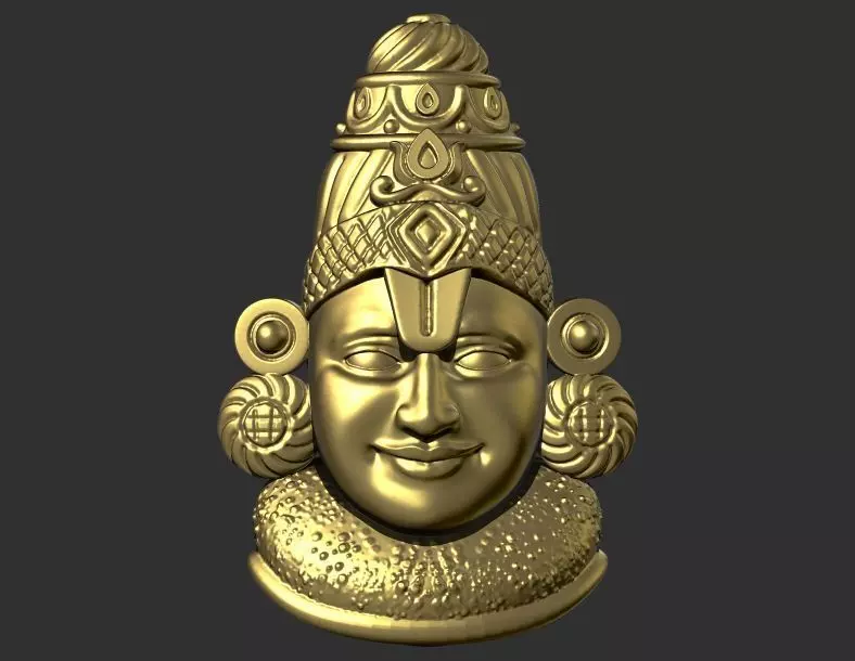 Balaji face 3D print model_0