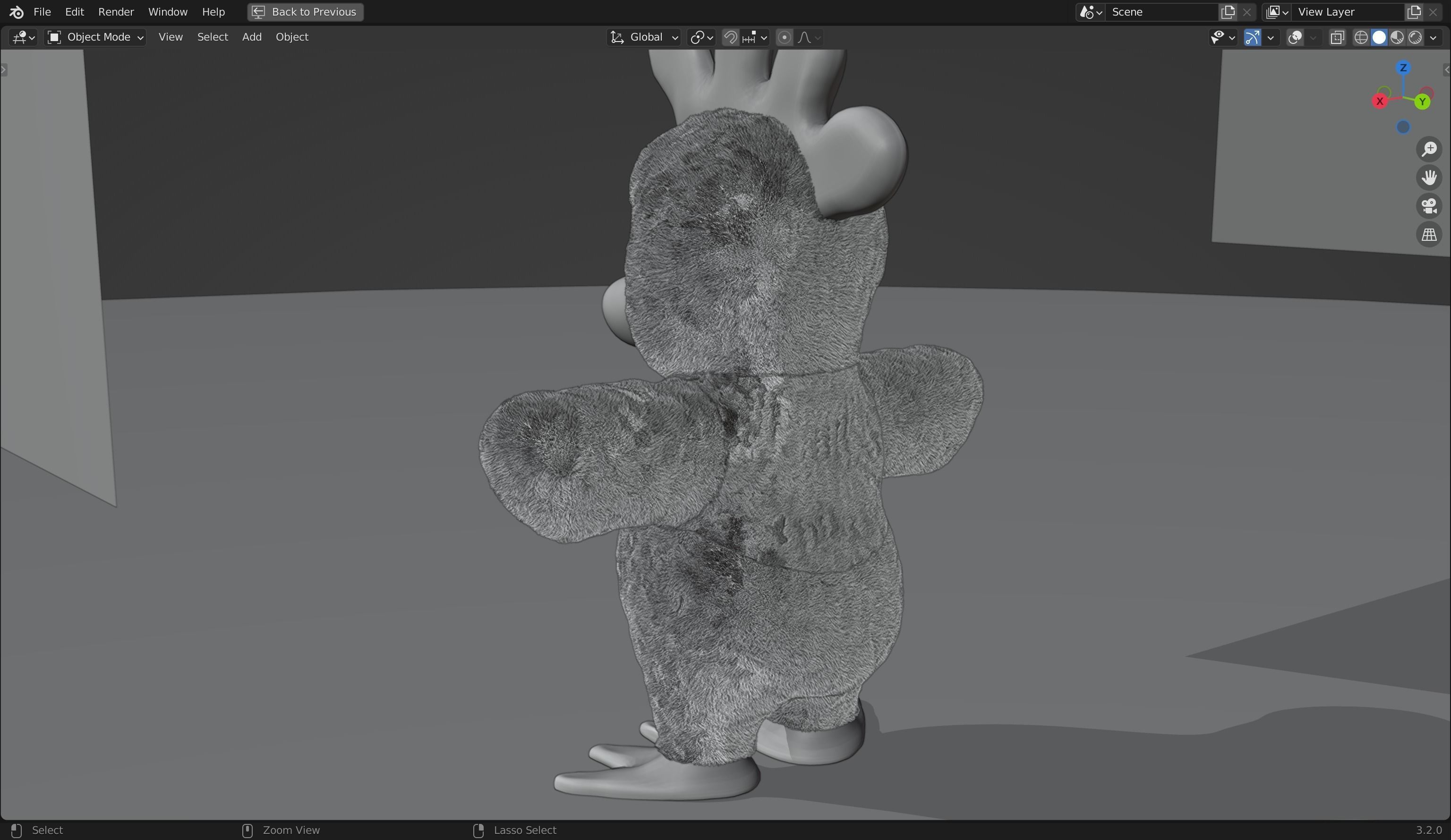 Rushton Rooster furry 3D Model  Low-poly 3D model_9