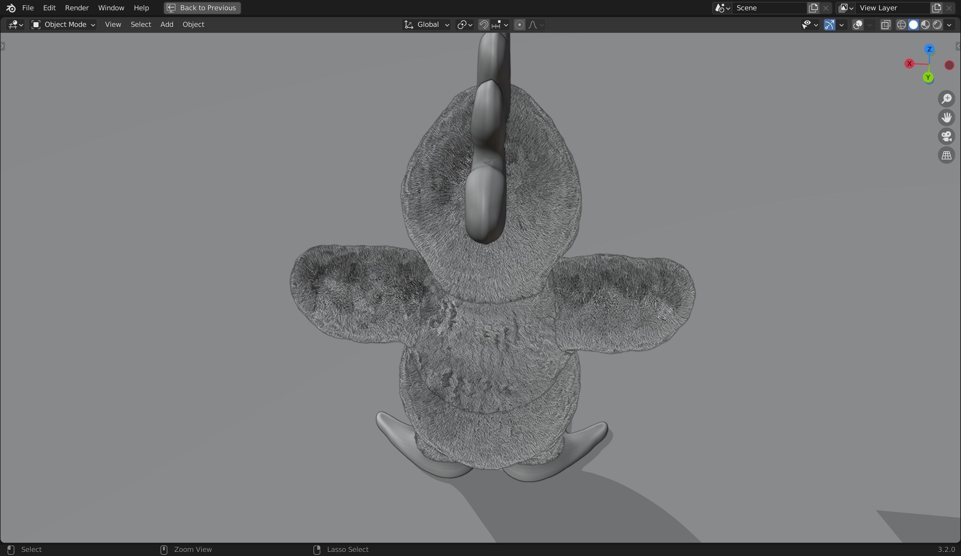 Rushton Rooster furry 3D Model  Low-poly 3D model_11