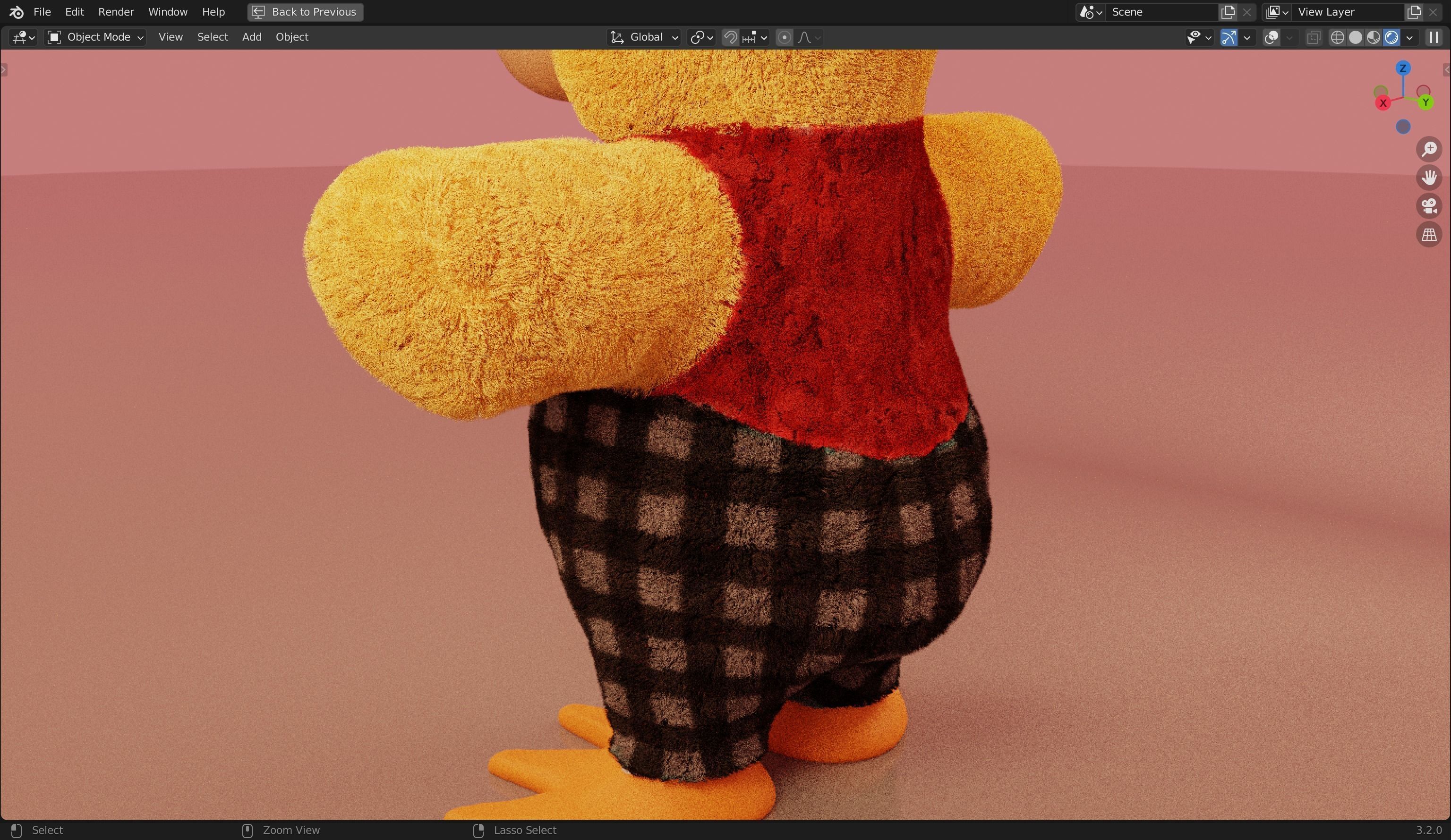 Rushton Rooster furry 3D Model  Low-poly 3D model_22