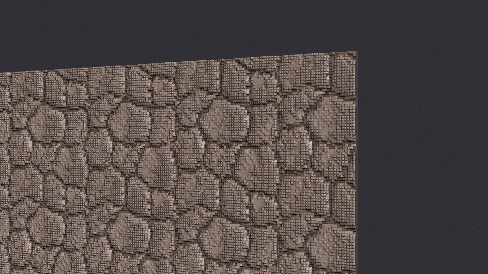 Tiger Skin Fabric Seamless Texture 3D print model_3