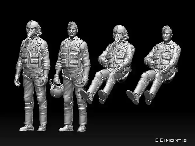 Robin Olds general officer in the United States Air Force 3D print model