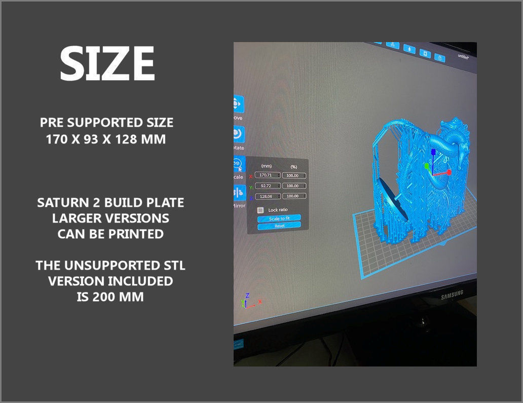 Sea Dragons Sculpture 3D print model_5