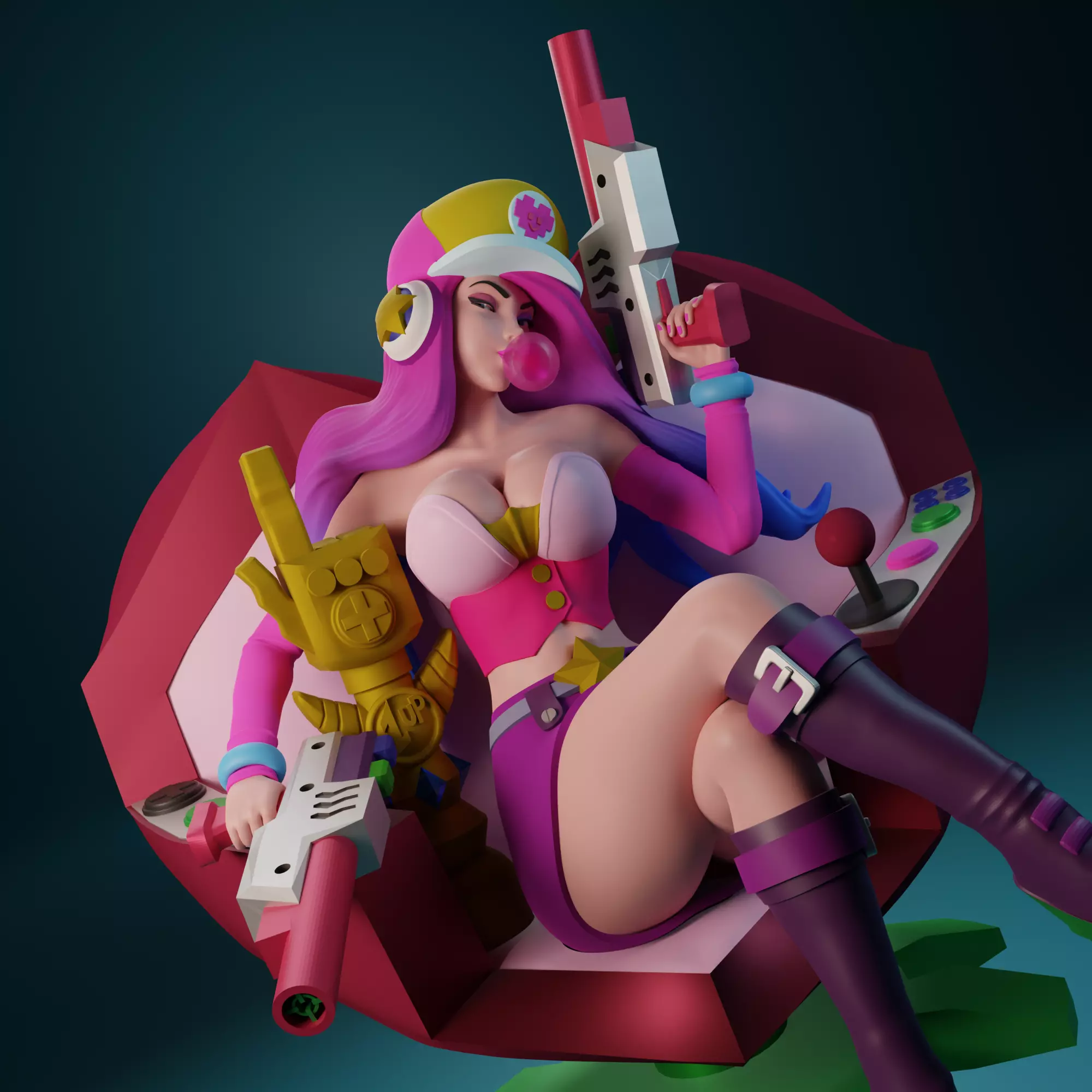Arcade Miss Fortune from League of Legends 3D print model_0