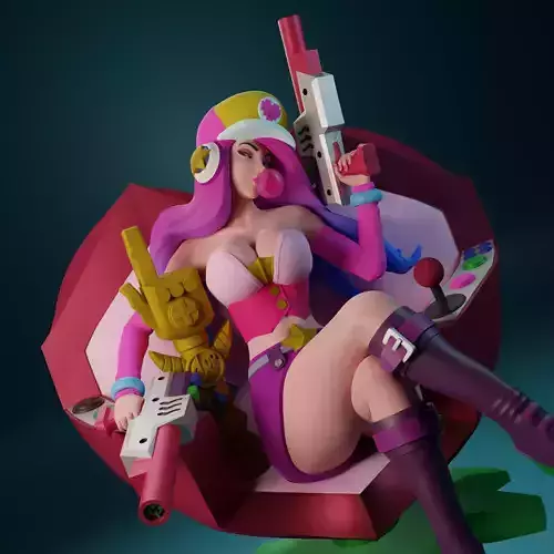 Arcade Miss Fortune from League of Legends 3D print model