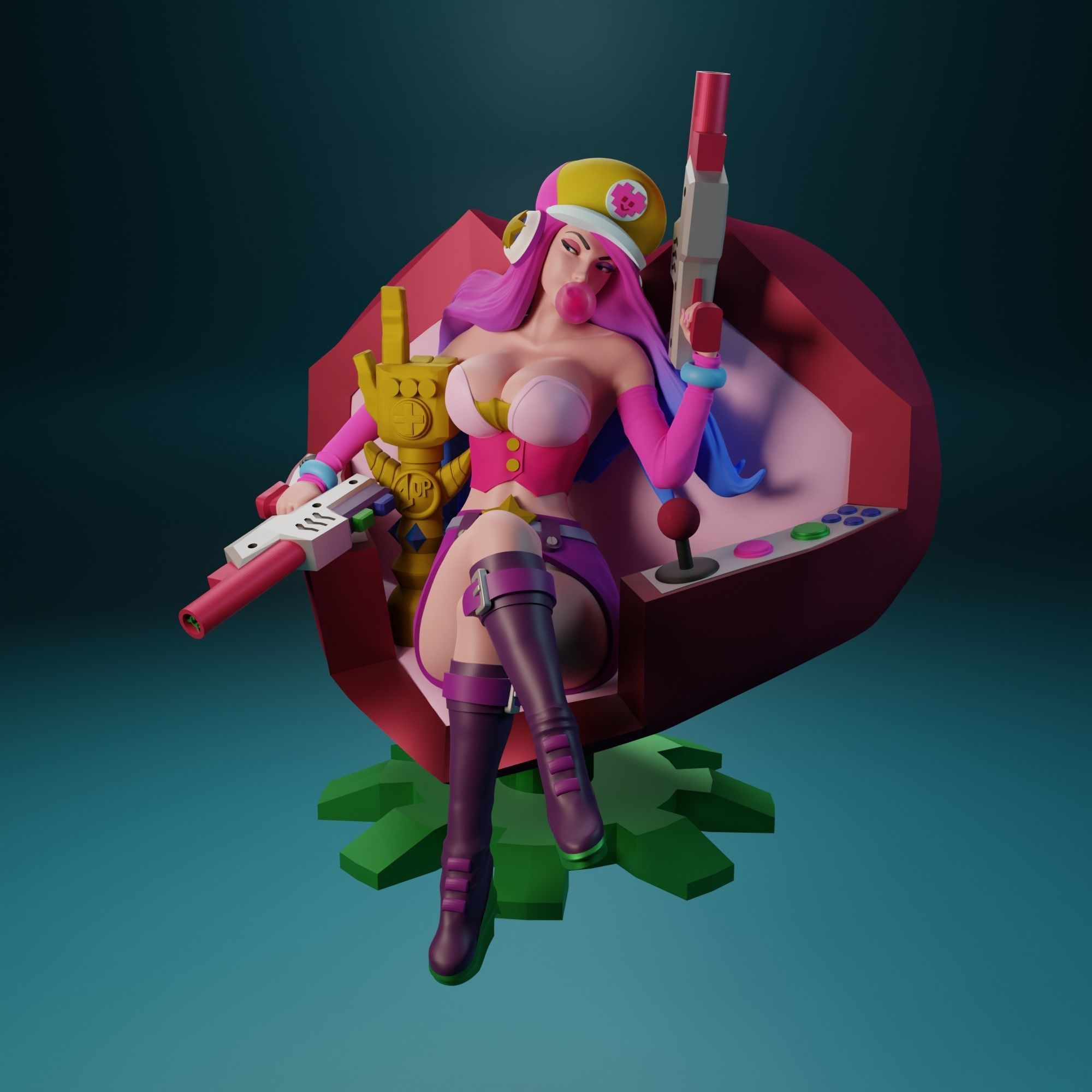 Arcade Miss Fortune from League of Legends 3D print model_6