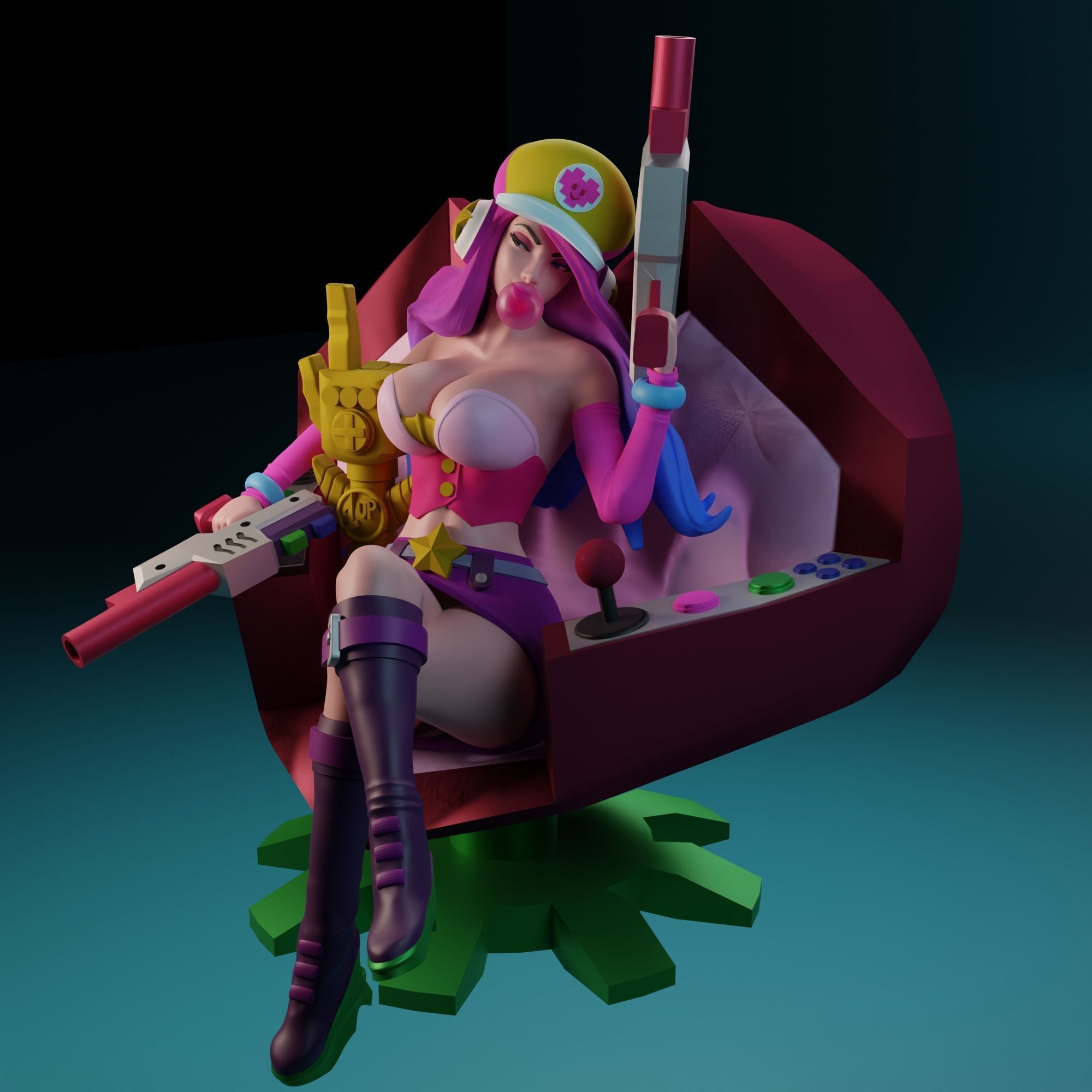 Arcade Miss Fortune from League of Legends 3D print model_3