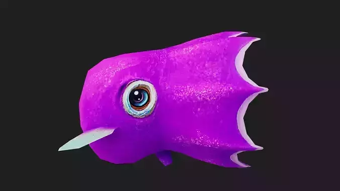 Dumbooctopus Low-poly 3D model