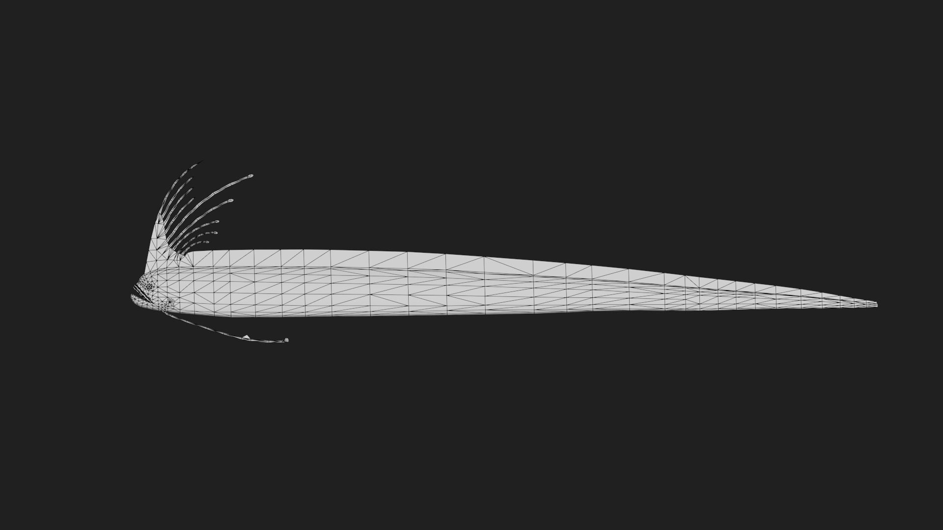Giantoarfish Low-poly 3D model_1