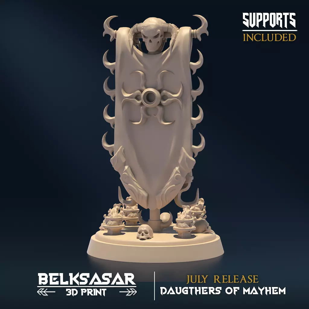 Banner Daugther of Mayhem 3D print model_0