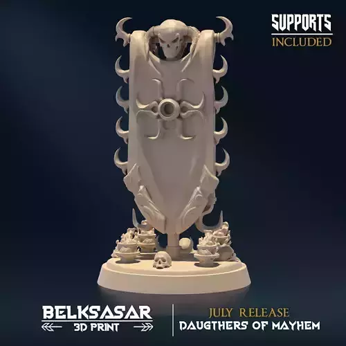 Banner Daugther of Mayhem 3D print model