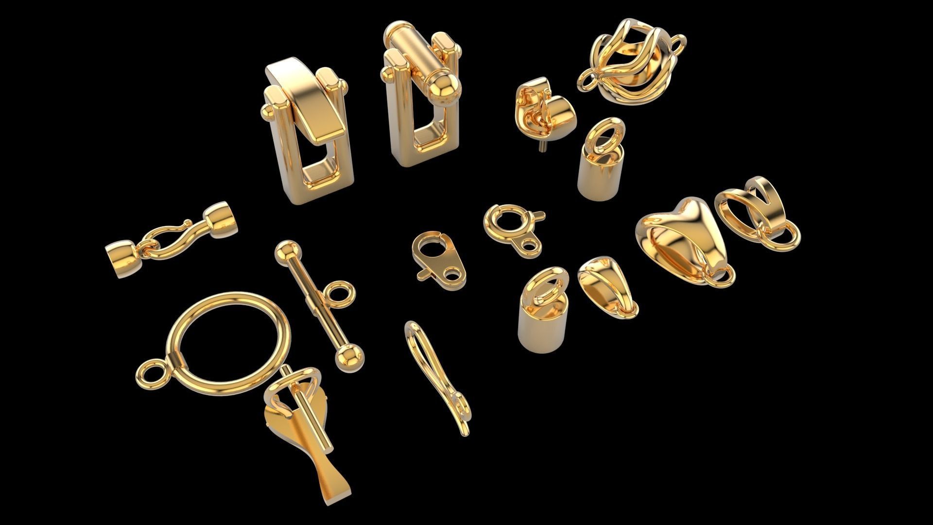 Hoops and backs  3D print model_1