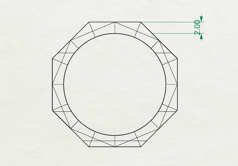 Facet Ring Free 3D print model_6