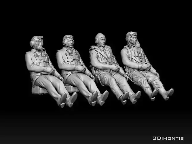pilots ww2  3D print model